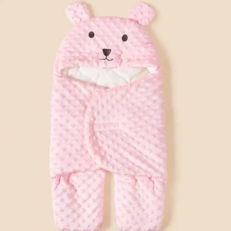 winter swaddle pink