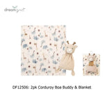 winter blanket Textured fauxfur buddy&blanket girrafe