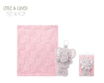 winter blanket sherpa blanket&plush doll elephant