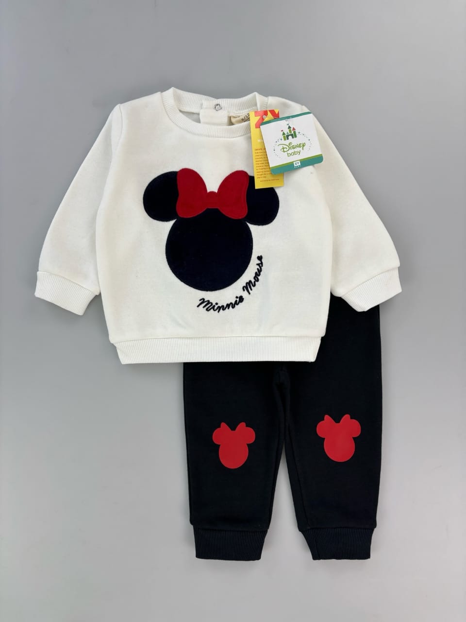 disney pyjama fleece inside white and black