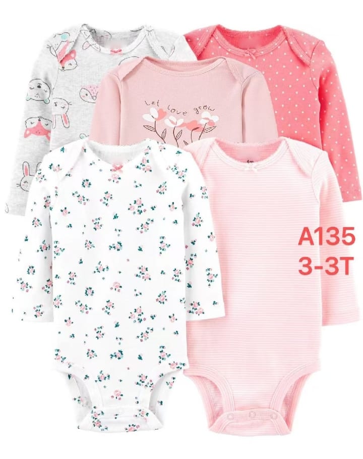 5 pcs long sleeve flowers