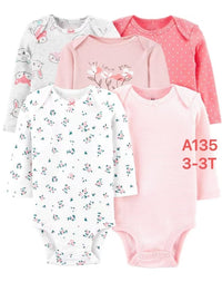 5 pcs long sleeve flowers
