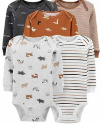 5 pcs long sleeve cotton dinosaur