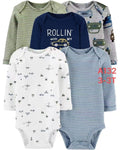 5 pcs long sleeve cotton rolling bus