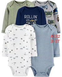 5 pcs long sleeve cotton rolling bus