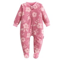 winter overall pink  flowers