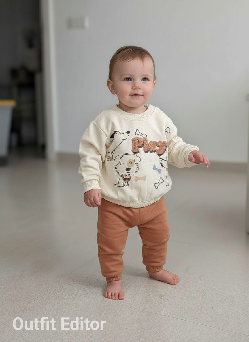 winter pyjama fleece inside play