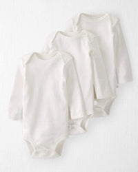 3 pcs long sleeve coton white