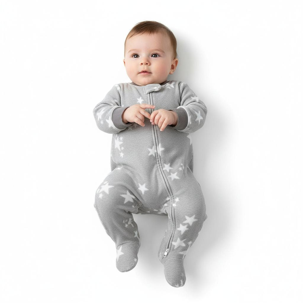 Winter Overall gray stars