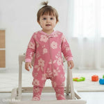 winter overall pink  flowers