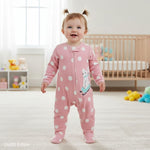 winter overall pink rabbit