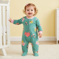 winter overall green flowers