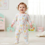 winter overall white rainbow