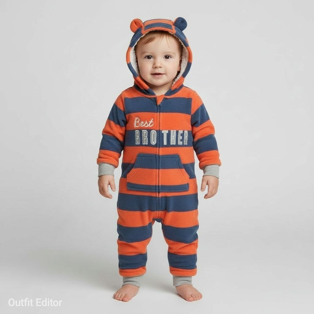 hooded overall orange