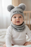 Baby Hat  gray Love me more