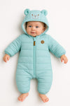 quilted snowsuit or pram suit