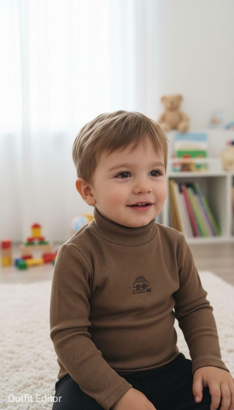 high neck body suit fleece inside brown car