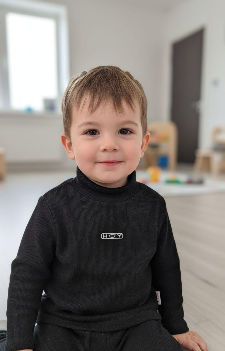 high neck body suit fleece inside black h&y