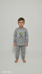 winter pyjama fleece inside tree gray