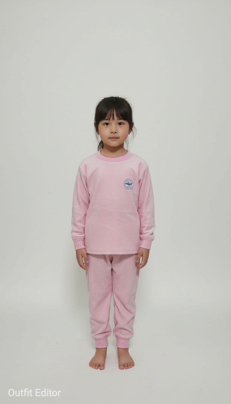 winter pyjama fleece inside pink airplane