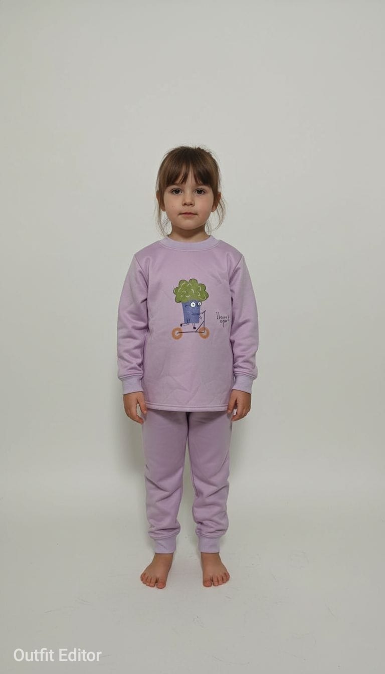 winter pyjama fleece inside bicycle purple