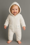 hooded overall white