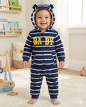 hooded overall  little brother navy