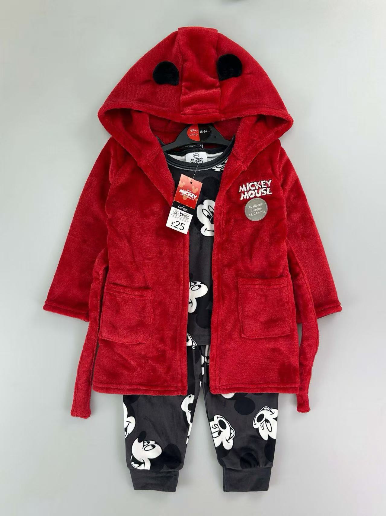 Mickey Mouse outfit set red