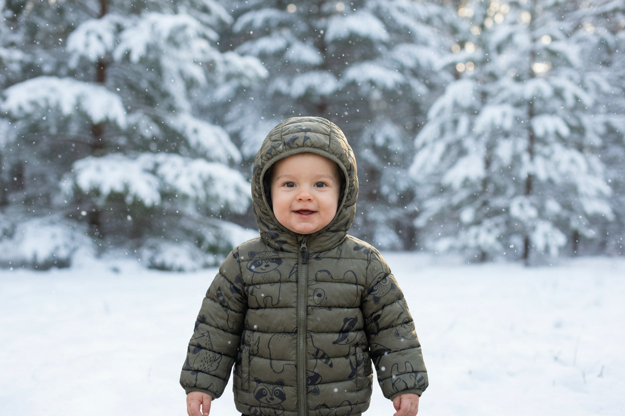 winter jacket  dark green