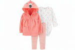 track suit  3-Piece set  flamingo