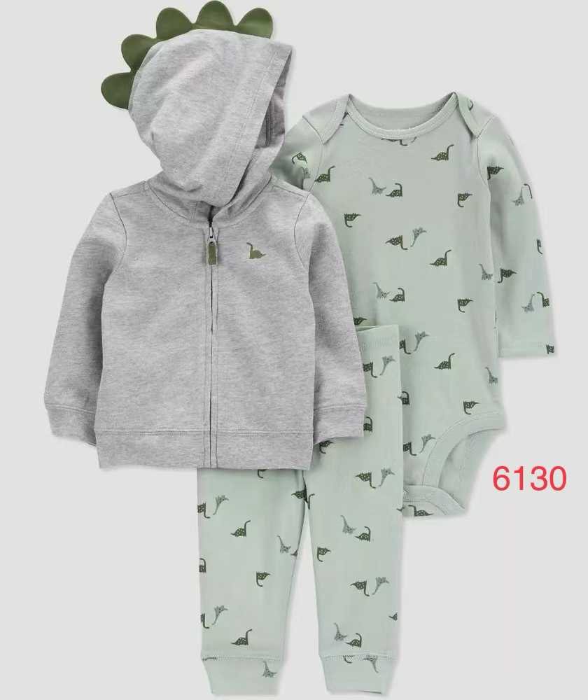 track suit 3-Piece gray  dinsaour
