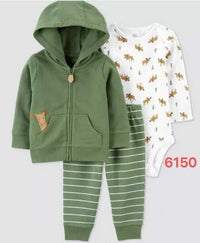 track suit 3-Piece green ghazal