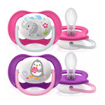 AVENT Soother Ultra air ANIMALS PINK SCF080/08