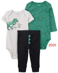 Baby 3-Piece dinasour green