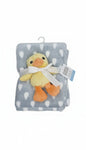 winter blanket Textured fauxfur buddy & blanket duck