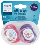 AVENT Soother Ultra air ANIMALS PINK SCF080/08