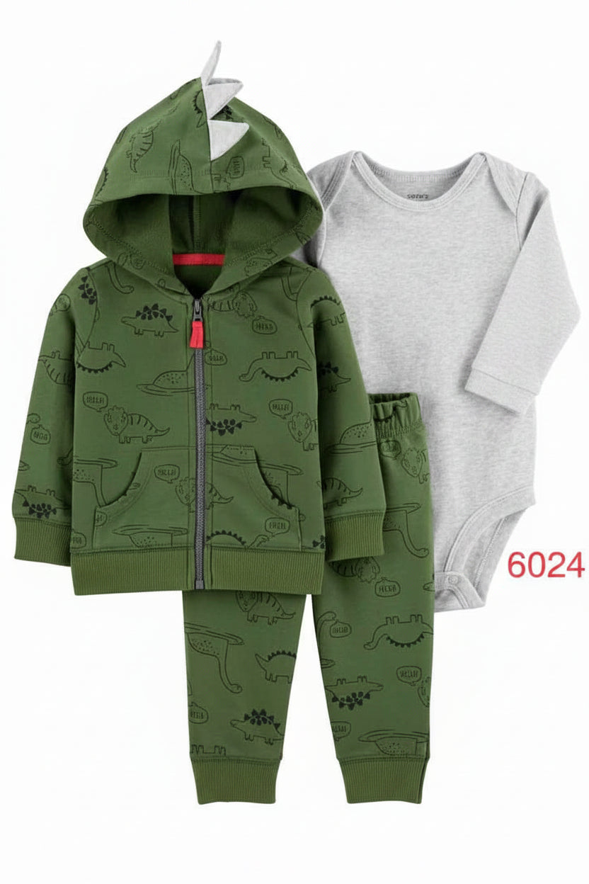 boys Tracksuit green dynosor