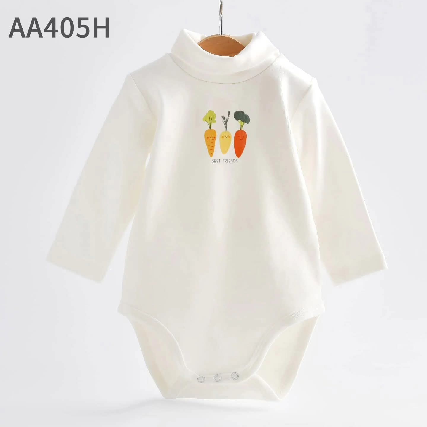 high neck body suit 100% cotton off-white carrots