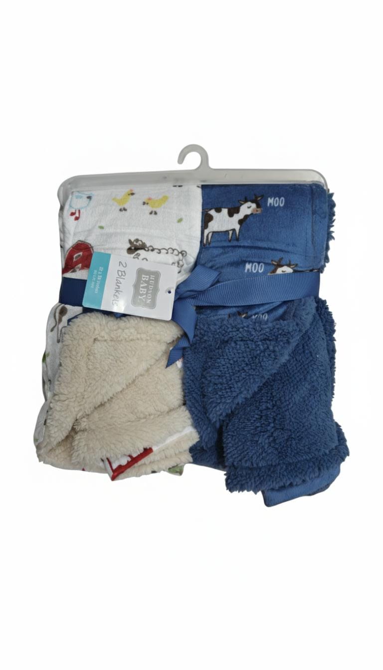 2 winter blanket animals