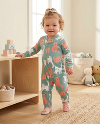 overall coton Green CAT