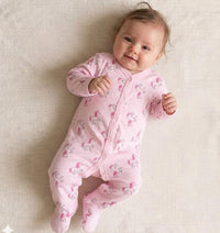 overall coton  unicorn pink