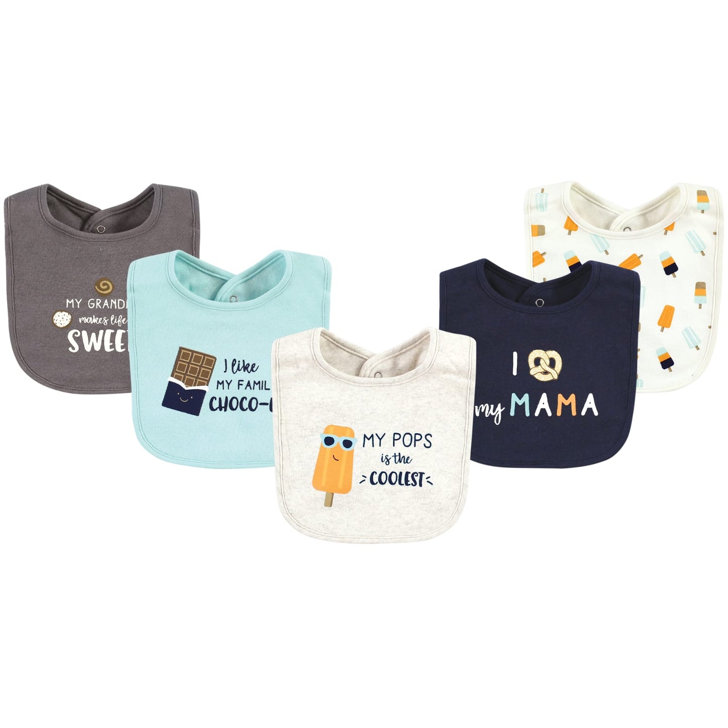 5 Bibs Cotton MY POPS is the coolest
