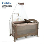 Foldable Metal Baby Bed KIDILO COFFEE Up650c