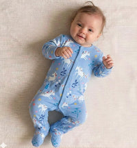 overall coton blue unicorn