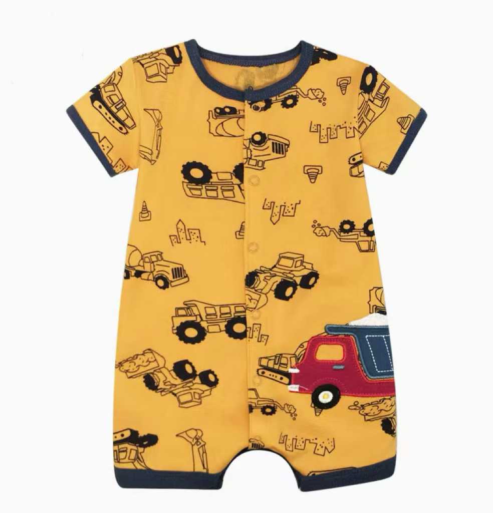 Romper truck yellow 🚒