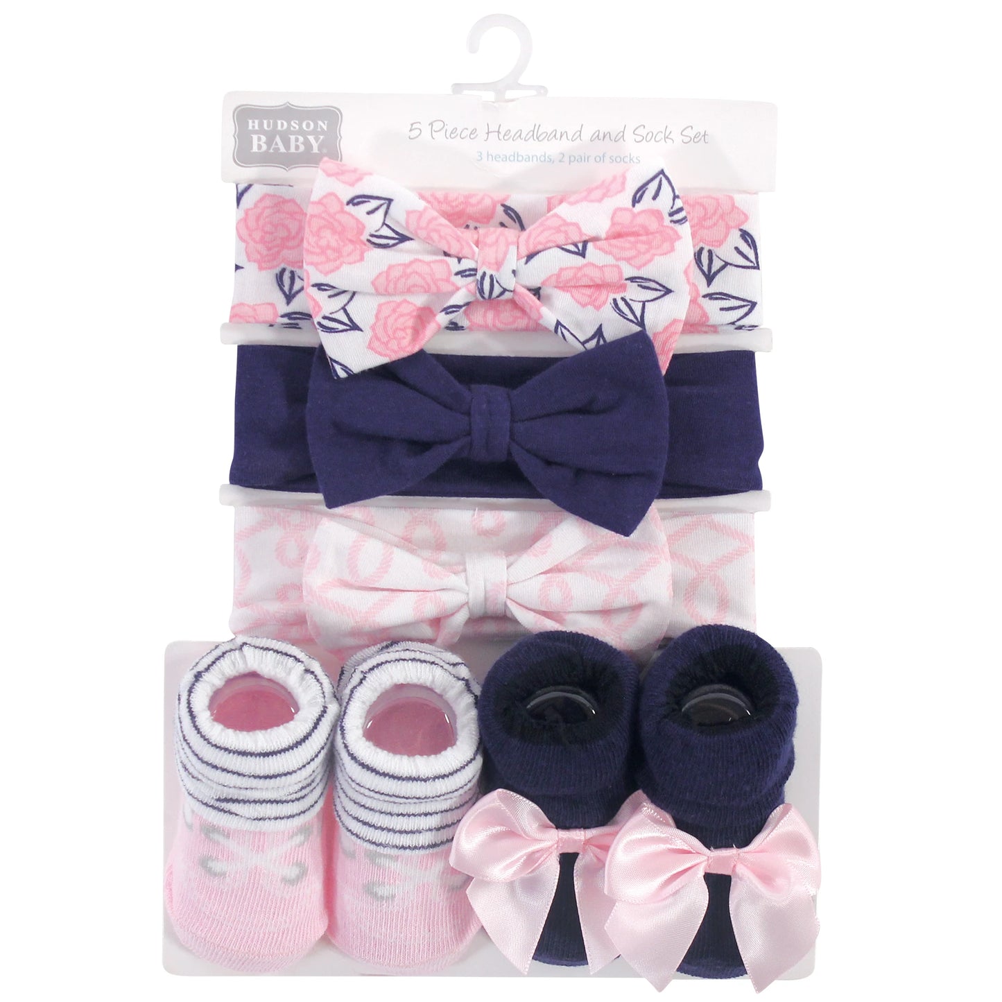 bibs &Headband pink nautical