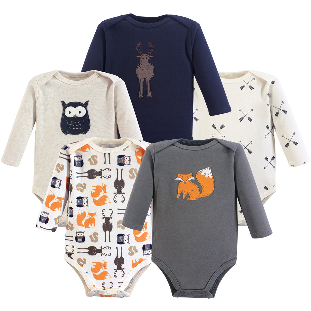 5 pcs long sleeve cotton fox