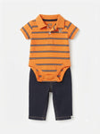 Baby 2 pcs orange polo