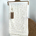 Caramel blanket off white