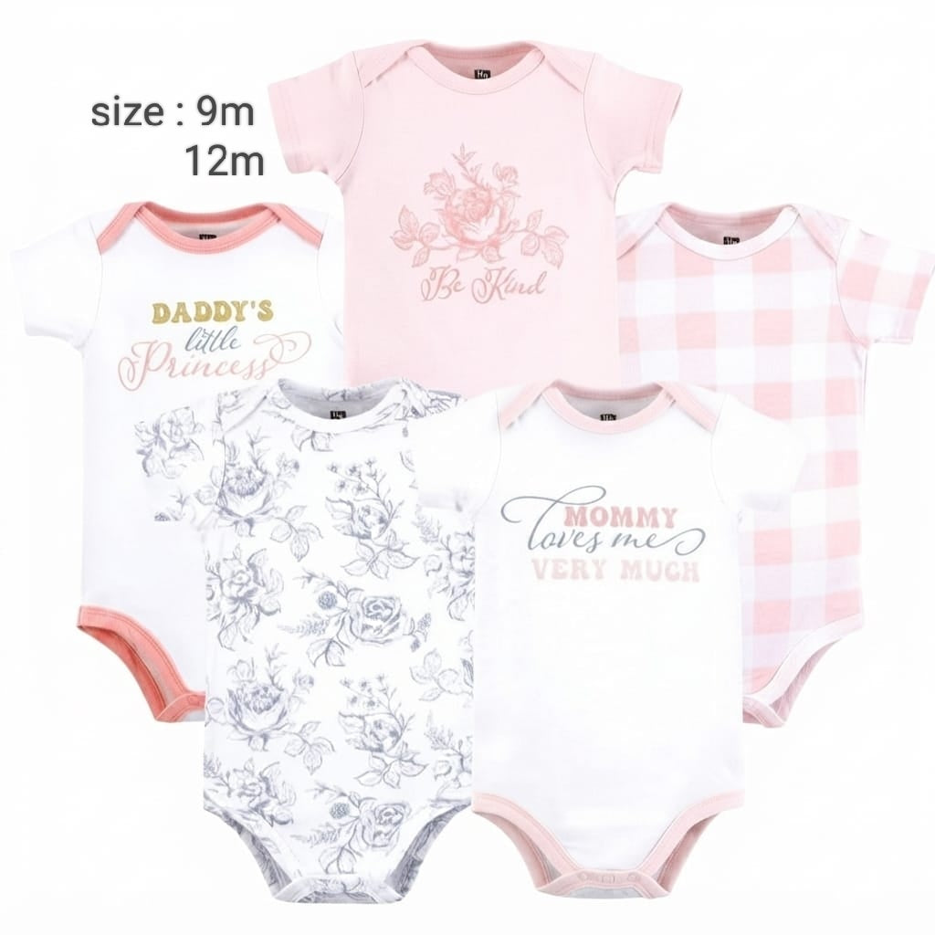 Baby GIRL Cotton Bodysuits MOMMY lovesme Very much